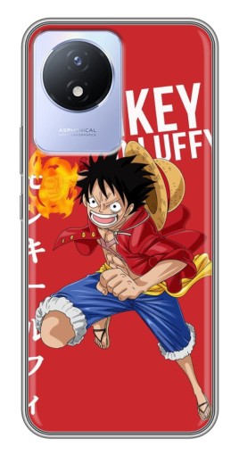 Чехол с картинкой "Атакующий D Luffy" для Vivo Y02
