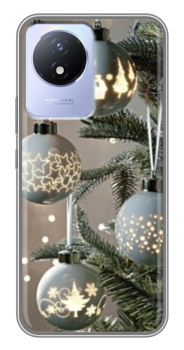 Чехол с печатью "Белые шары " для Vivo Y02