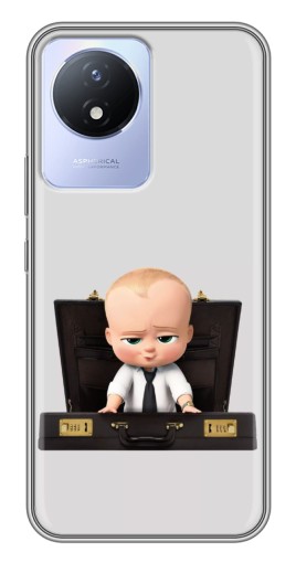Чехол с печатью "Босс с чемоданом" для Vivo Y02