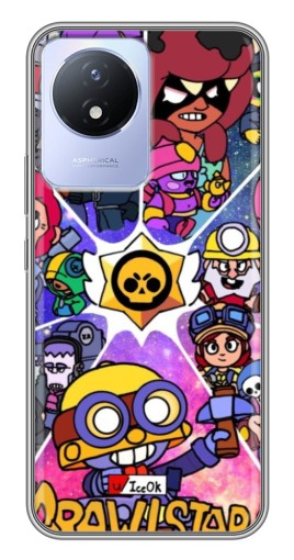 Чехол с печатью "Brawl заставка" для Vivo Y02