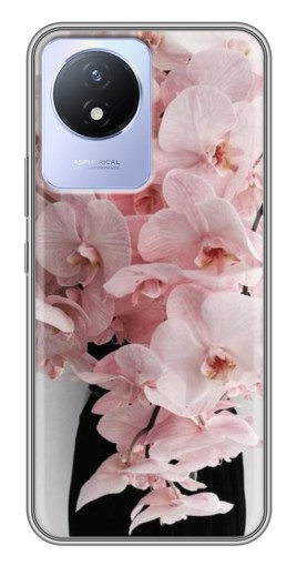 Силиконовый чехол с изображением "Букет орхидеи" для Vivo Y02