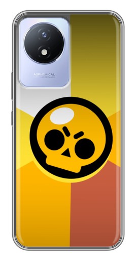 Чехол с принтом "Череп Бравл Старс" для Vivo Y02
