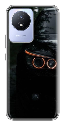 Чехол с картинкой "Черный БМВ" для Vivo Y02