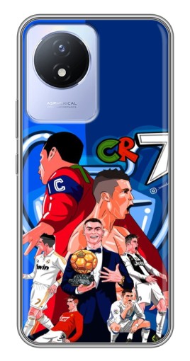 Чехол с принтом "CR7" для Vivo Y02
