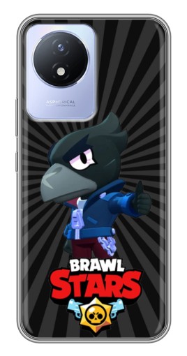 Чехол с печатью "Crow Brawl Stars" для Vivo Y02