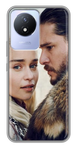 Чехол с принтом "Дейнерис и Сноу" для Vivo Y02