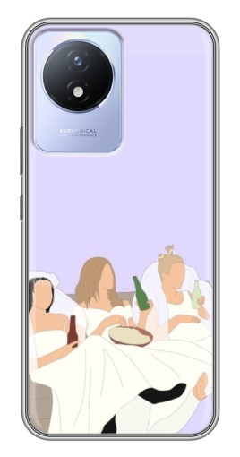 Чехол с печатью "Девушки Друзья" для Vivo Y02