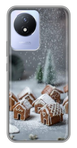 Чехол с принтом "Домики из пряников" для Vivo Y02