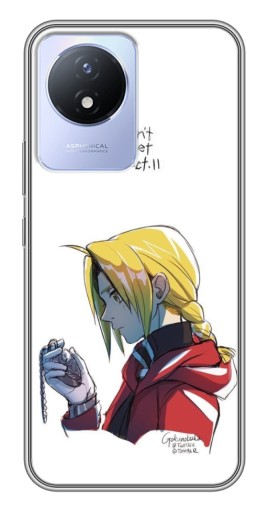 Силиконовый чехол с изображением "Эд Эрлик с часами" для Vivo Y02