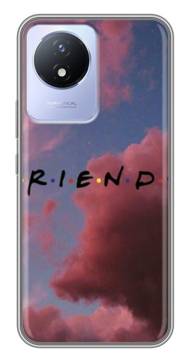 Чехол с печатью "Friends" для Vivo Y02