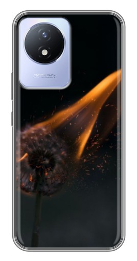 Чехол с принтом "Горящий одуванчик" для Vivo Y02
