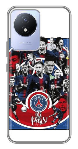 Чехол с печатью "Команда PSG" для Vivo Y02