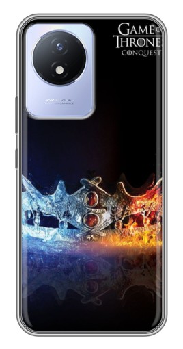 Силиконовый чехол с изображением "Корона" для Vivo Y02