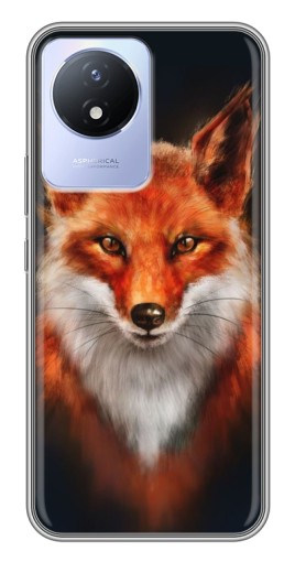 Чехол с картинкой "Красивая лиса" для Vivo Y02