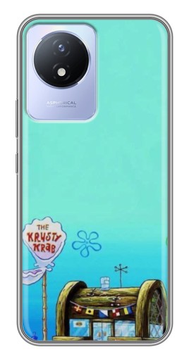 Силиконовый чехол с изображением "Krusty Krab" для Vivo Y02