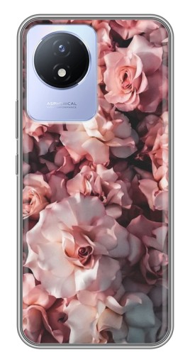 Чехол с принтом "Куст роз" для Vivo Y02