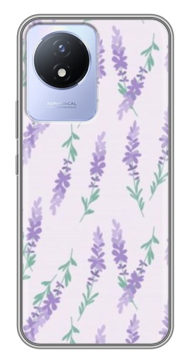 Силиконовый чехол с изображением "Лавандовый фон " для Vivo Y02