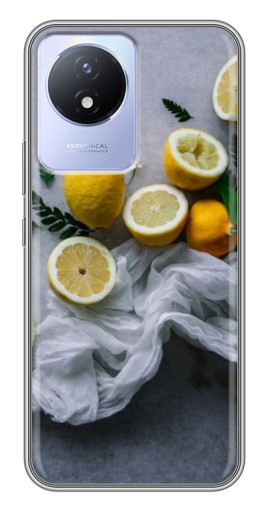 Чехол с принтом "Лимонное настроение" для Vivo Y02
