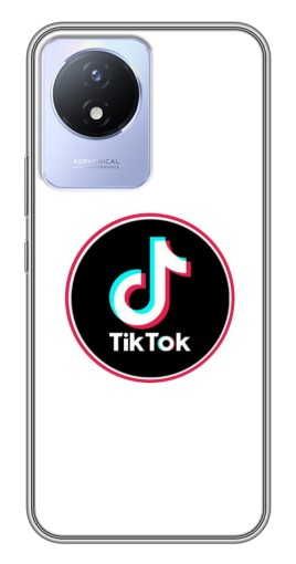 Чехол с принтом "Лого Тик Ток" для Vivo Y02