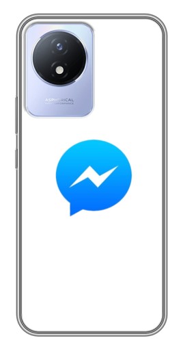 Чехол с печатью "messenger logo" для Vivo Y02