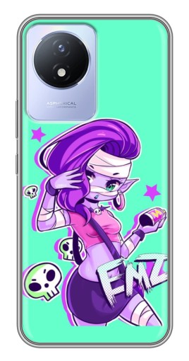 Силиконовый чехол с изображением "Милая Emz" для Vivo Y02