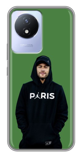 Силиконовый чехол с изображением "Неймар Paris" для Vivo Y02