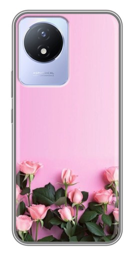 Чехол с печатью "Нежные розы" для Vivo Y02