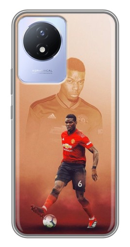 Силиконовый чехол с изображением "Pogba с Манчестера" для Vivo Y02