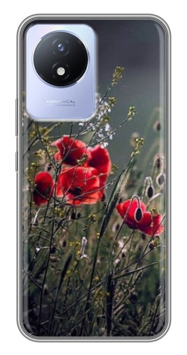 Чехол с печатью "Поле цветов" для Vivo Y02
