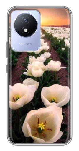 Чехол с принтом "Поле тульпанов " для Vivo Y02