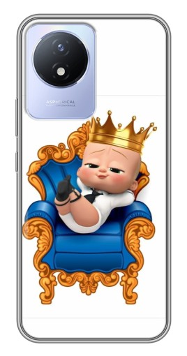 Чехол с печатью "Ребенок Король" для Vivo Y02