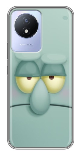 Силиконовый чехол с изображением "Сквидвард" для Vivo Y02