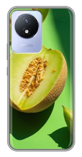 Силиконовый чехол с изображением "Сочная Дыня" для Vivo Y02