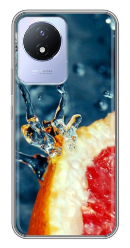 Силиконовый чехол с изображением "Сочный грейпфрут" для Vivo Y02