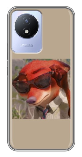 Чехол с принтом "Стильный Ник" для Vivo Y02