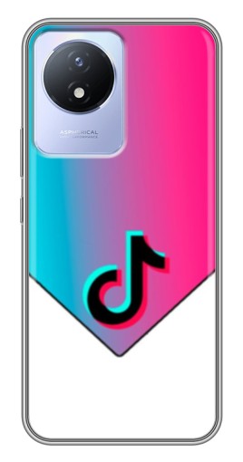 Чехол с картинкой "Tiktok Logo" для Vivo Y02