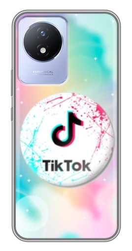 Чехол с картинкой "TikTok принт" для Vivo Y02