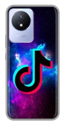 Силиконовый чехол с изображением "ТикТок в космосе" для Vivo Y02