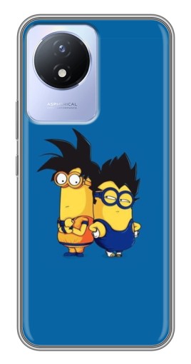 Силиконовый чехол с изображением "В костюмах" для Vivo Y02