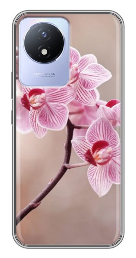 Чехол с принтом "Веточка орхидеи" для Vivo Y02