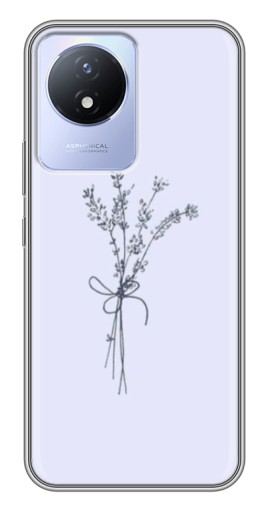 Силиконовый чехол с изображением "Веточки лаванды" для Vivo Y02