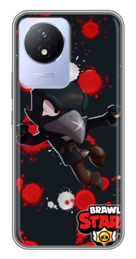 Чехол с печатью "Ворон Бравл Старс" для Vivo Y02