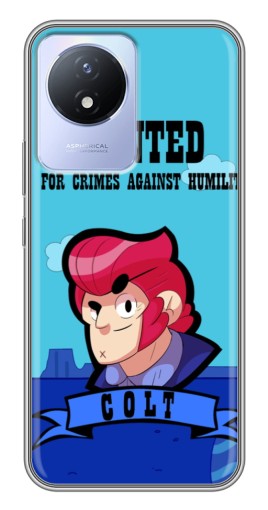 Чехол с принтом "WANTED COLT" для Vivo Y02