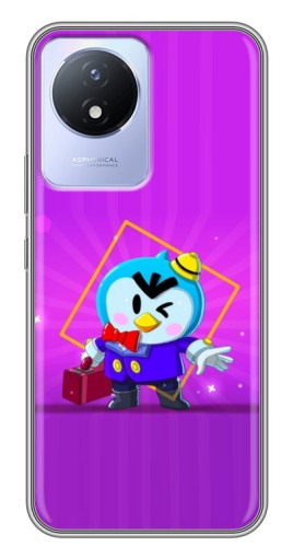 Чехол с принтом "Яркий пингвин" для Vivo Y02