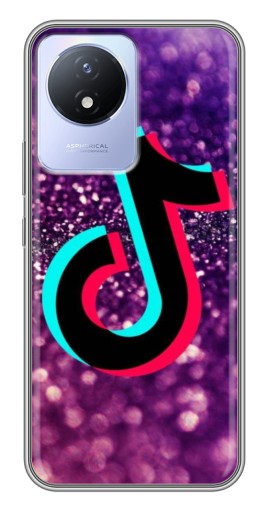 Чехол с принтом "Яркий ТикТок" для Vivo Y02