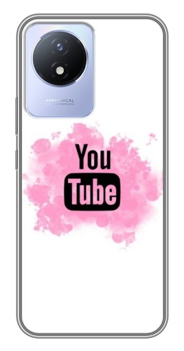 Чехол с картинкой "Ютуб в дыму" для Vivo Y02