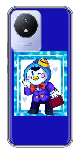 Чехол с принтом "Зимний Мистер Пи" для Vivo Y02