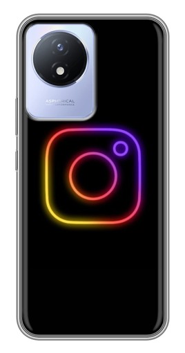 Силиконовый чехол с изображением "Значок Инсты" для Vivo Y02