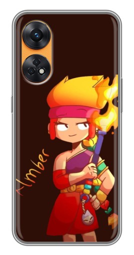 Чехол с печатью "Amber с факелом" для Oppo Reno 8T