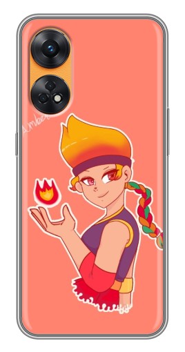 Чехол с принтом "Amber с огоньком" для Oppo Reno 8T